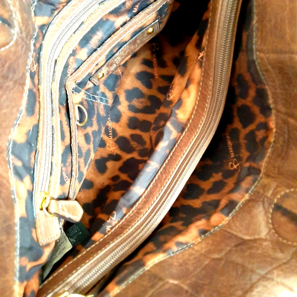 Vintage Authentic Makowsky Genuine Leather Bag - Picture 12 of 16